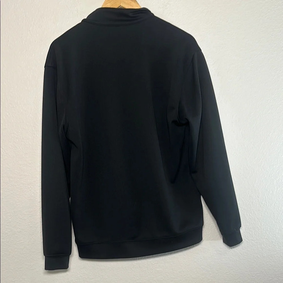 Pebble Beach Jacket Mens Medium Black Performance Golf Full Zip Mock Neck - Picture 4 of 4
